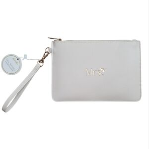 Elegant Off White Wristlet Clutch